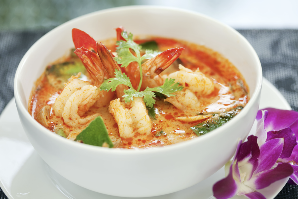 Shrimp soup from Laos Kitchen San Rafael
