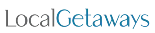 The image shows the text "LocalGetaways" written in a clean, professional font. "Local" is in a dark gray color, while "Getaways" is in blue. The white background makes the text stand out clearly, offering inspiration for local getaways careers or just pure relaxation.