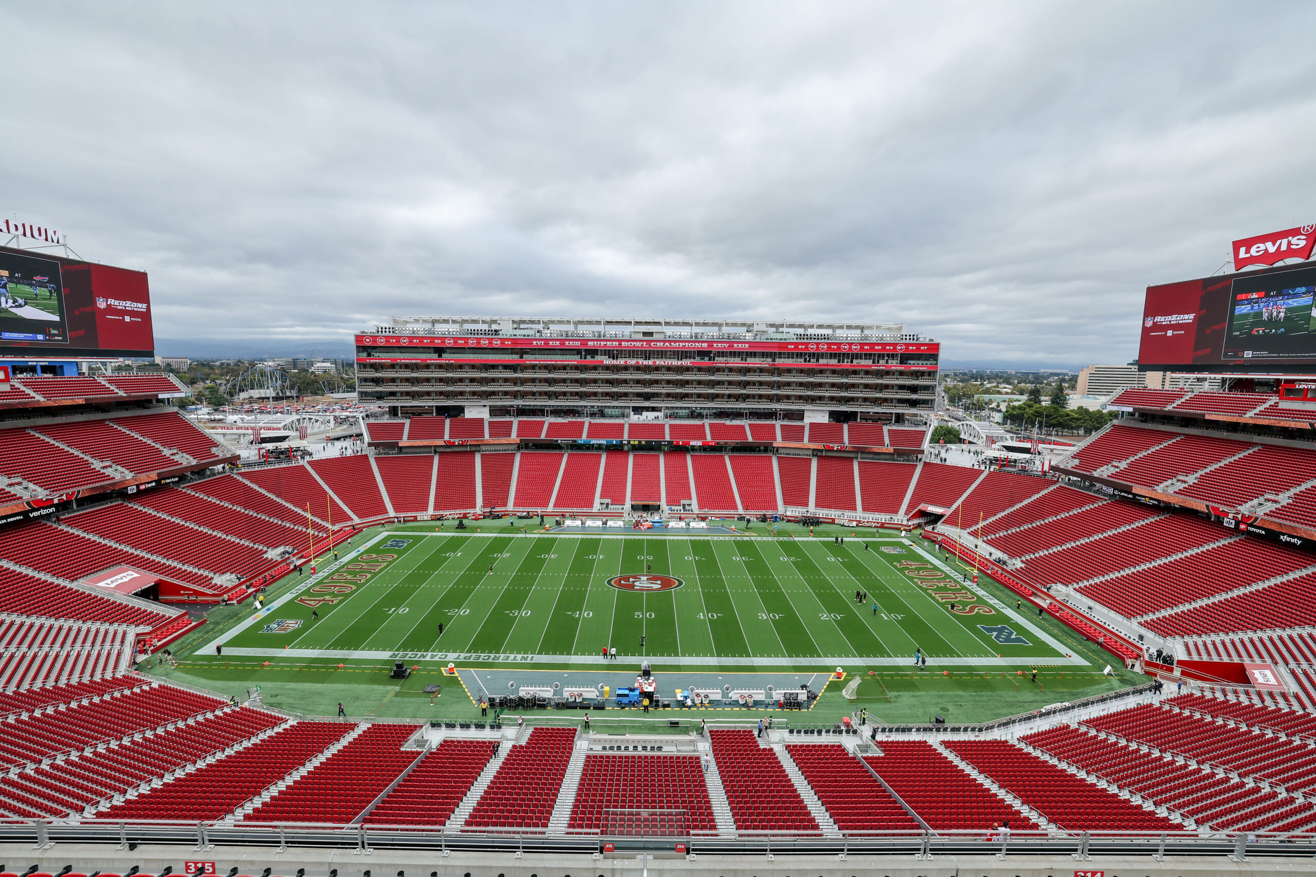 Levi's Stadium in Santa Clara, where the NFL team the San Francisco 49ers play