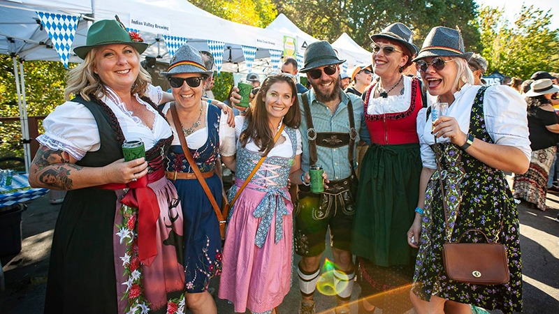 Group of people in costume at Marin Biketoberfest