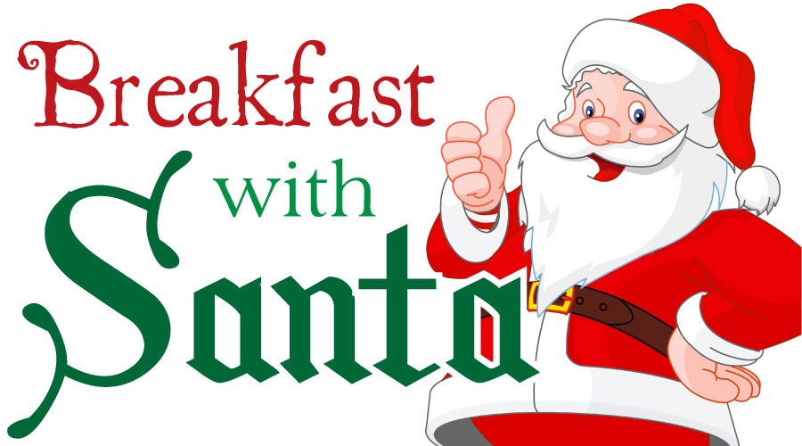 Santa with thumbs up for Tahoe's Breakfast with Santa