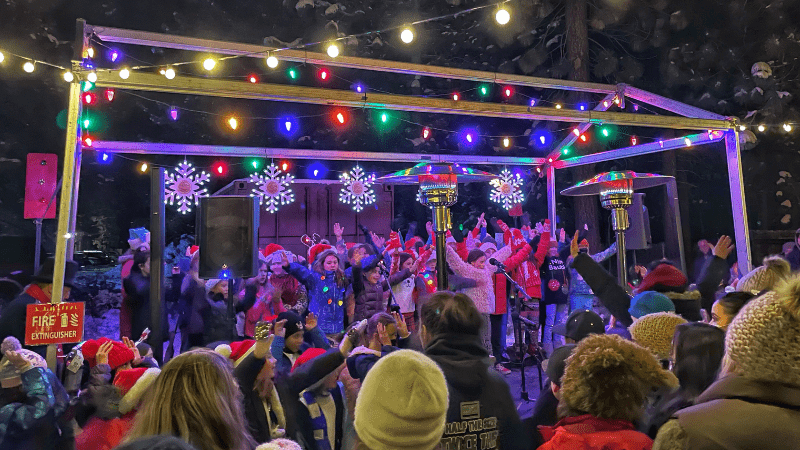 Kid perform at Festival of Winter Lights in Tahoe