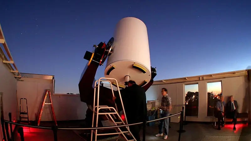 Giant telescope at Chabot Space and Science Center in Oakland