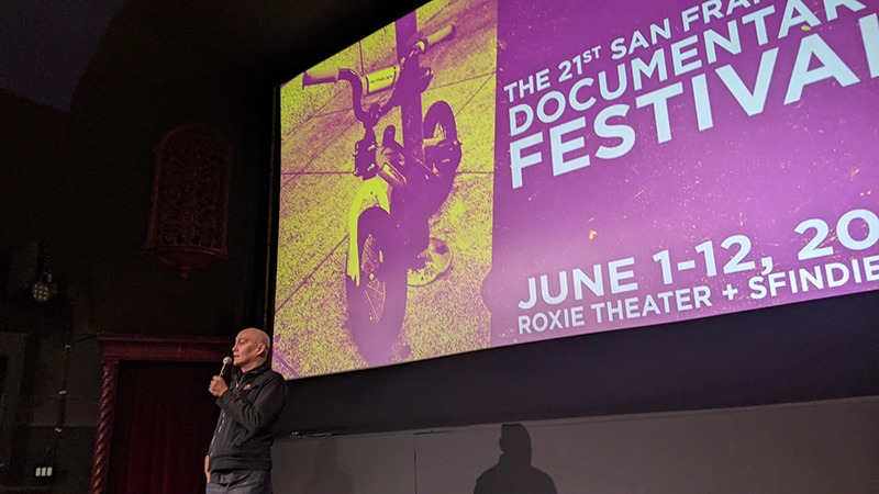 Speaker presents a film at San Francisco Documentary Festival