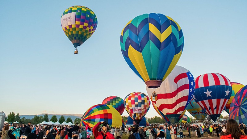 Hot air balloons at Great Reno Balloon Race