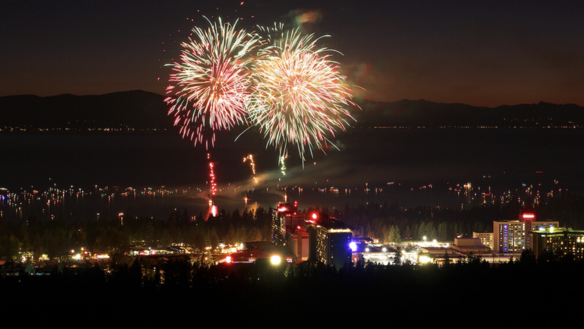 Fireworks over Tahoe
