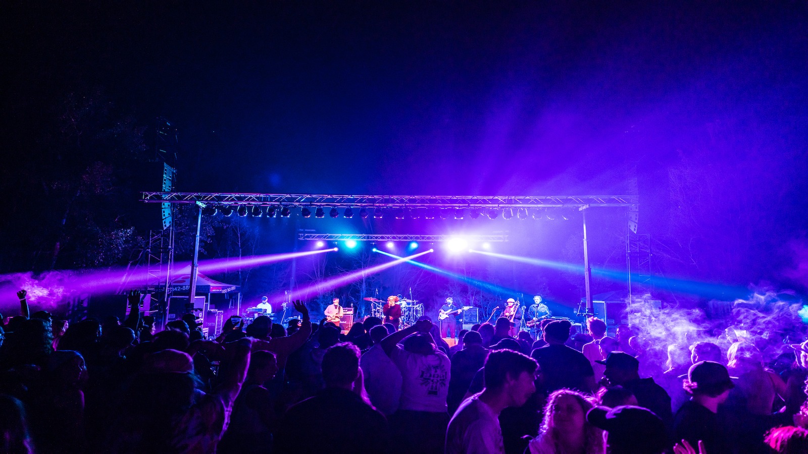 Purple lights at Truckee Reggae Fest