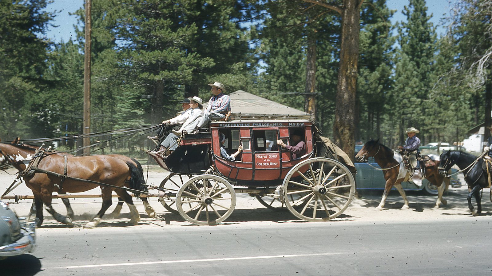 Horse drawn carriages at Western Days Tahoe