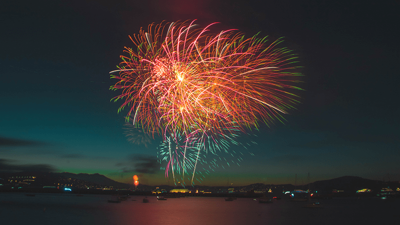 Fireworks Sausalito San Francisco