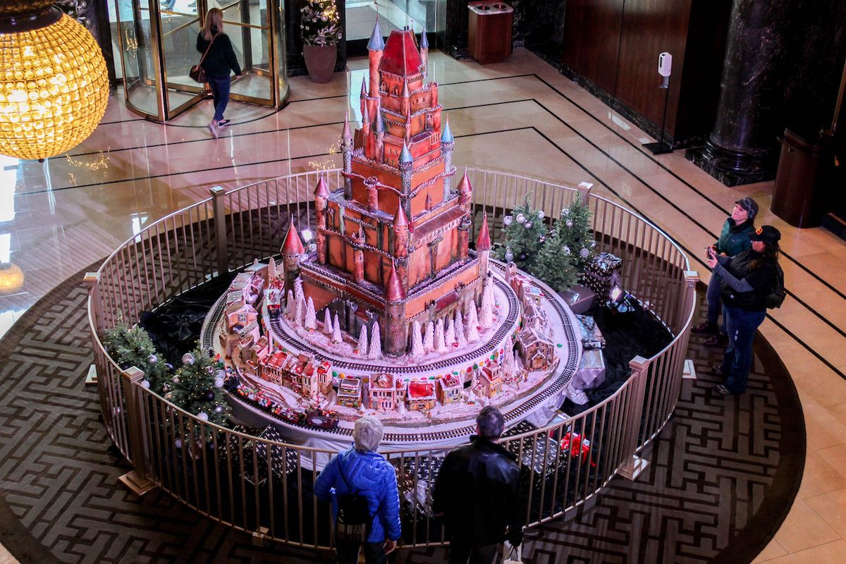 Giant sugar castle at Westin St. Francis