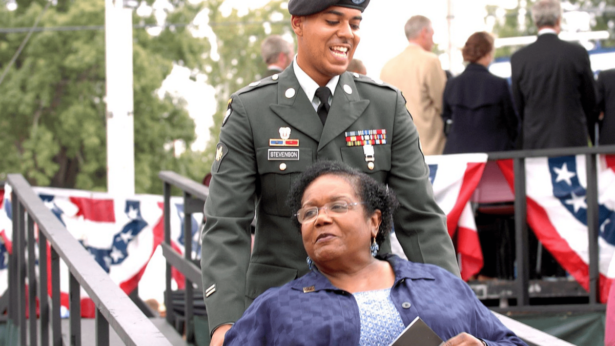 Melba Patillo Beals with a U.S. army servicemember. Beals is part of Black history in the North Bay