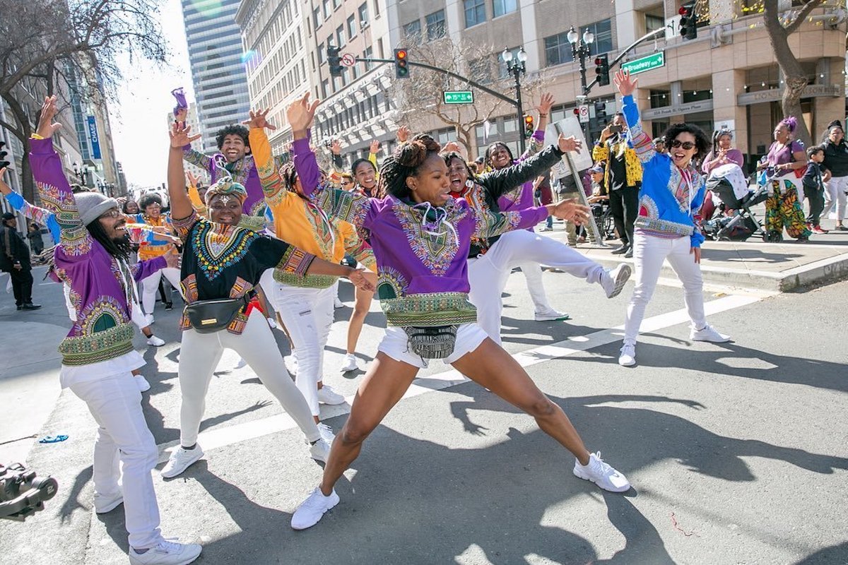 Dancers at Black Joy Parade in Oakland