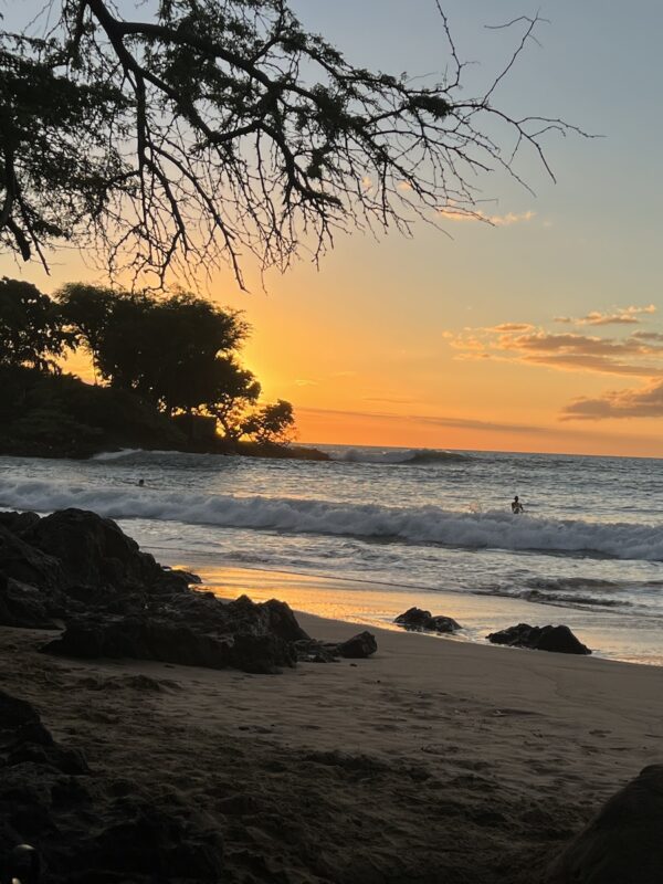 Mau'Uamae Beach at Sunset