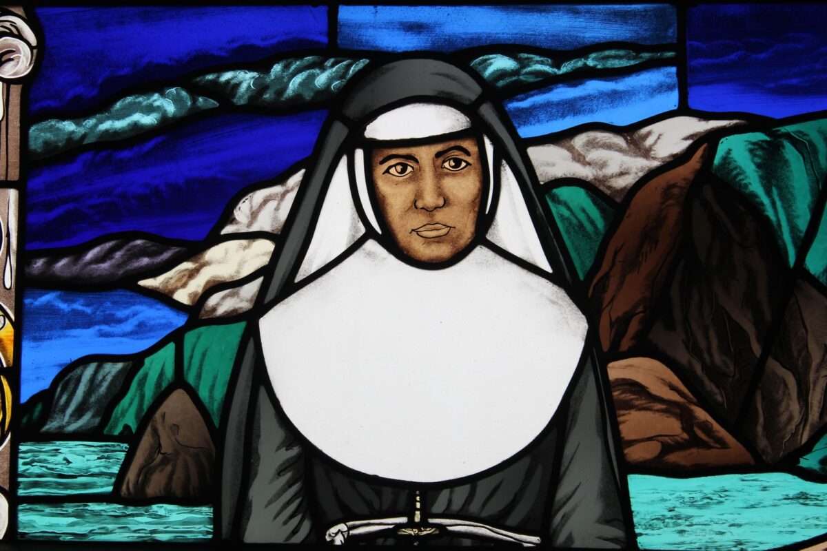 Stained Glass of Marianne Cope at Our Lady of Peace