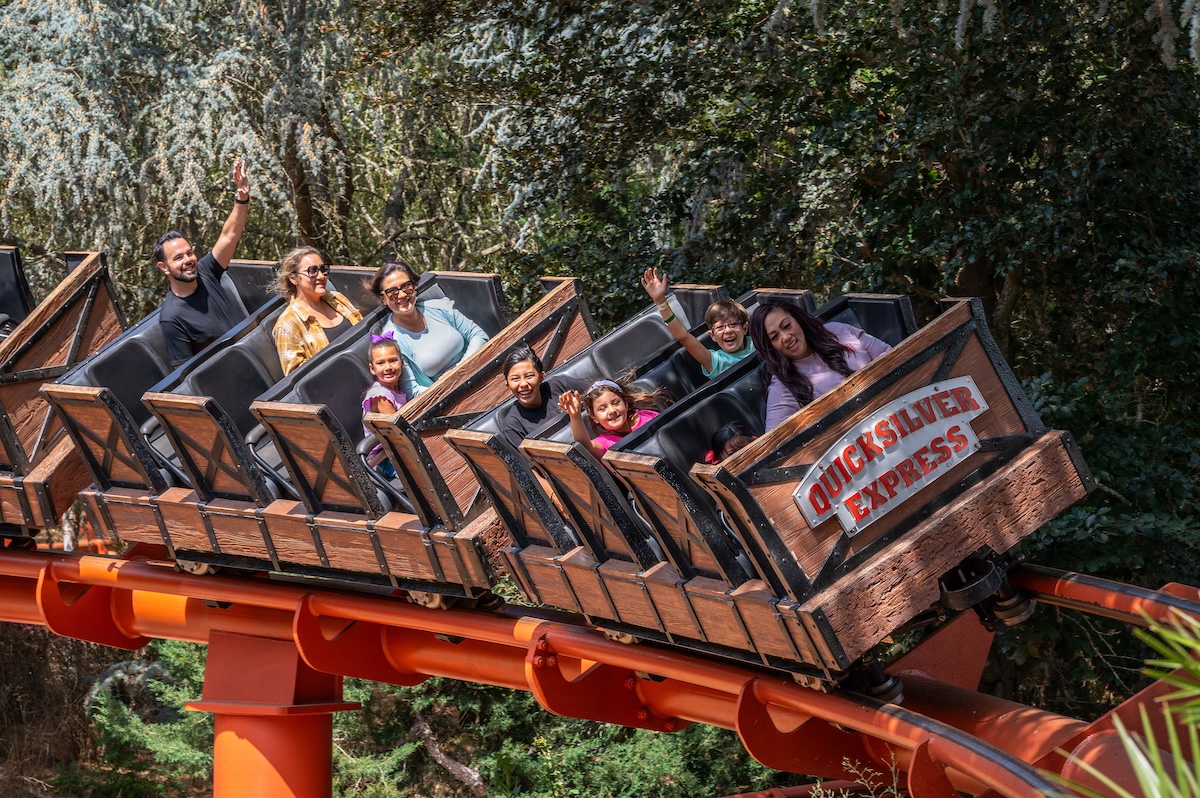 gilroy gardens quicksilver express rollercoaster