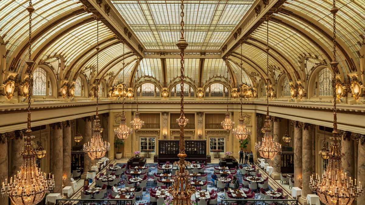 Palace Hotel, Downtown San Francisco, Garden Court from Above