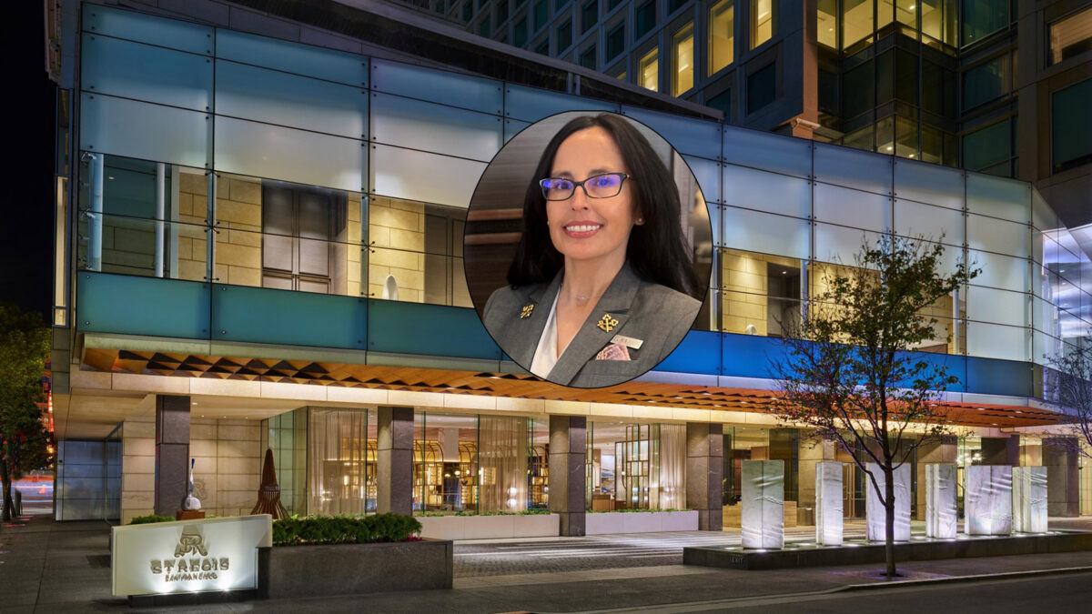 St. Regis San Francisco Porte Cochere & Concierge Selina Galarza Courtesy of St. Regis