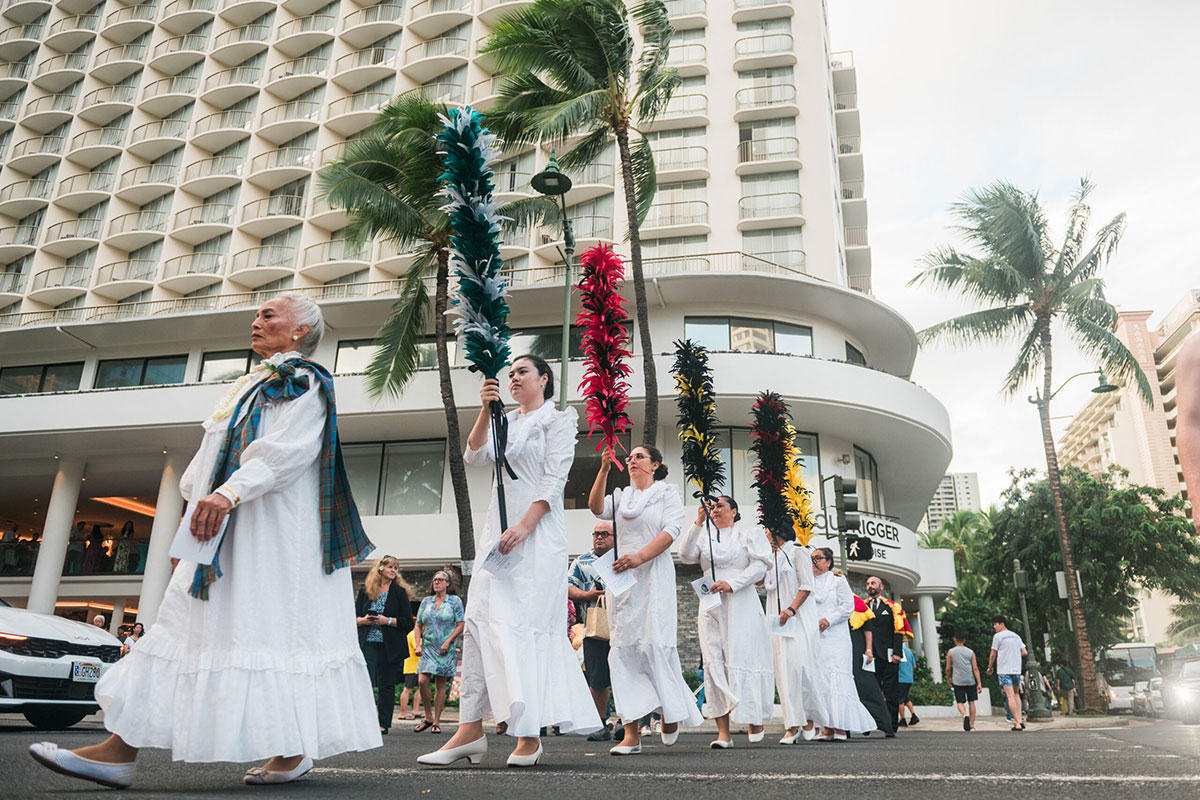 Princess Ka’iulani Lei Draping Procession, Photo Credit OUTRIGGER
